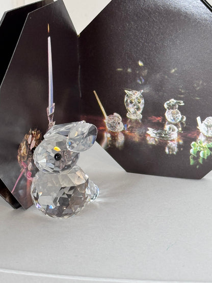 Swarovski Silver Crystal Mini Bunny Rabbit Figurine (Art. 7652 NR 020 000)  19/1