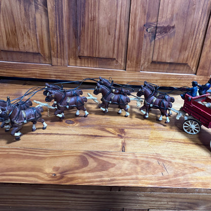 Antique Cast Iron 8 Horse Wagon Display 4/53