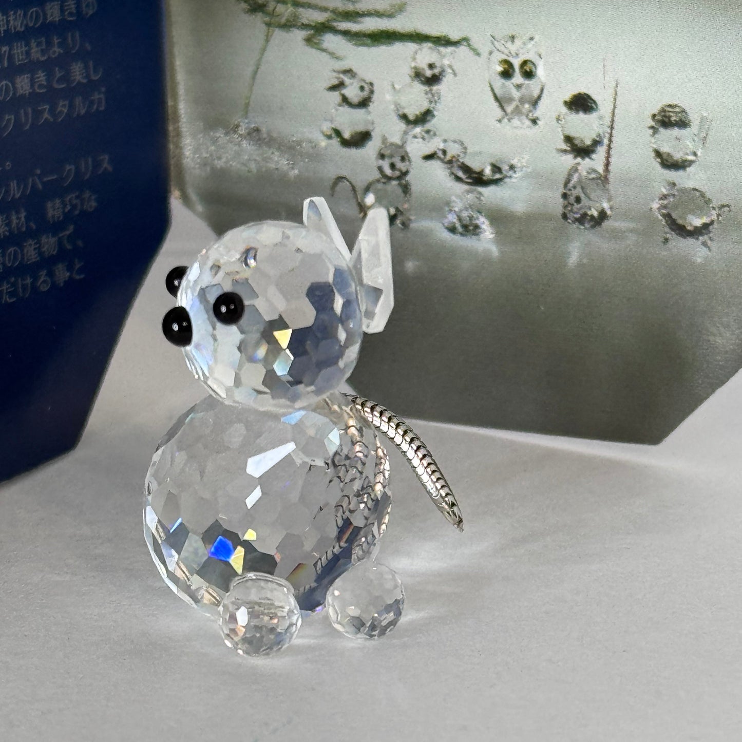 Swarovski Silver Crystal Mini Cat Figurine (Art. 7659 NR 031 000) 21/1