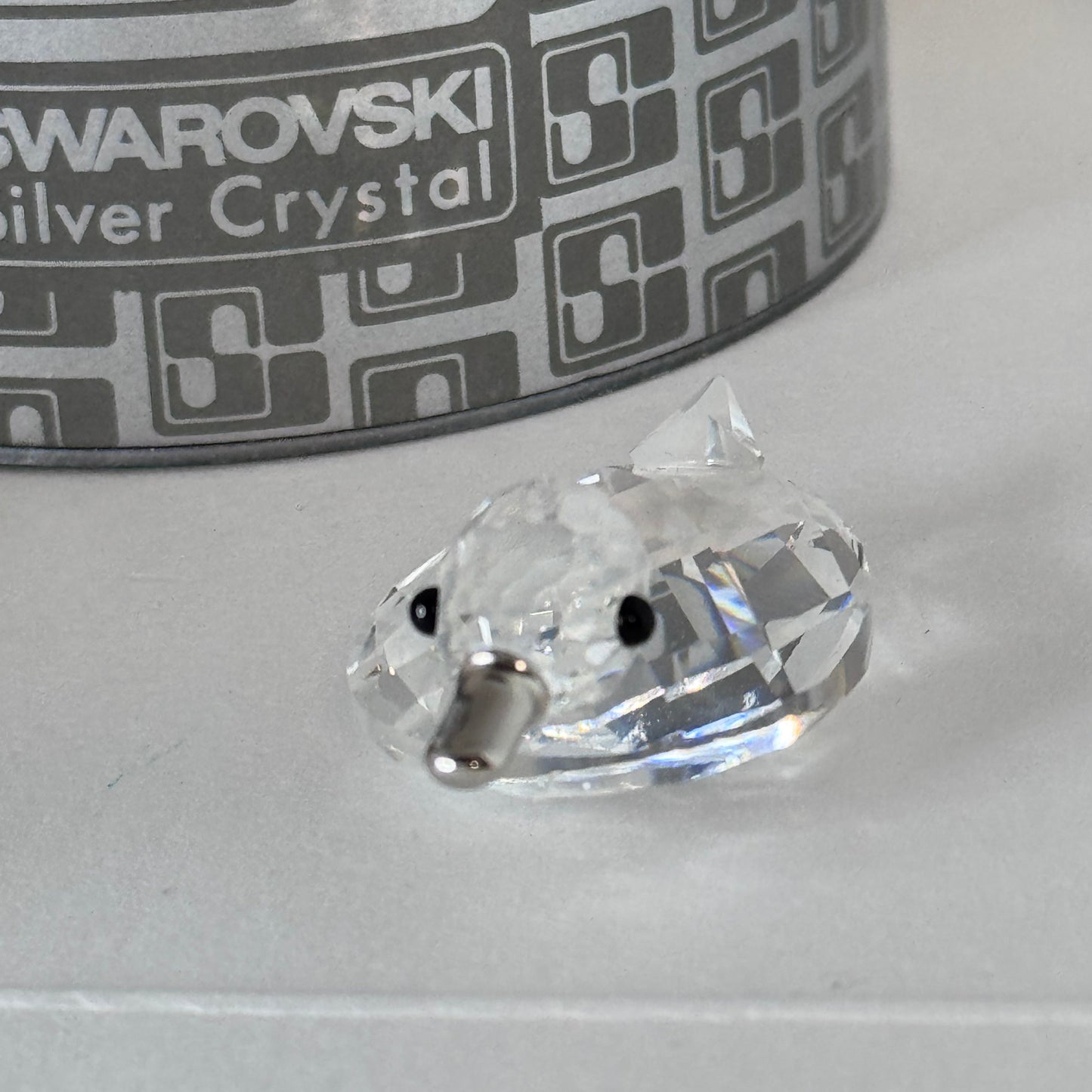 Swarovski Silver Crystal Mini Duck Figurine (Art. 7653 NR 045 000) 23/1
