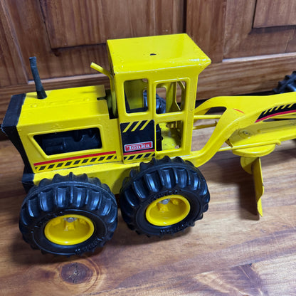 Vintage Tonka Motor Grader Yellow Steel Construction Vehicle Toy  4/3
