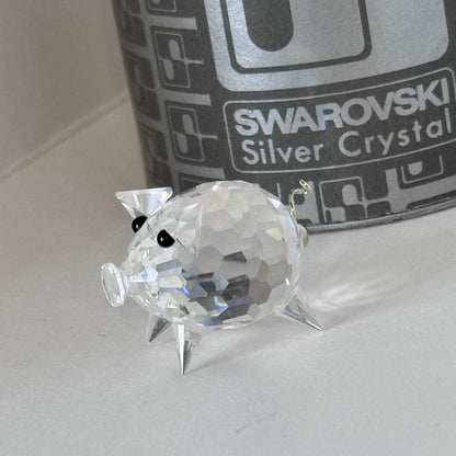 Swarovski Silver Crystal Mini Pig Figurine (Art. 7657 NR 027 000) 20/1