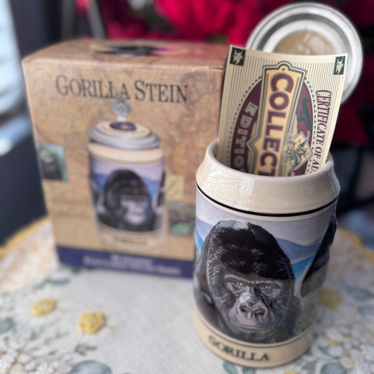 Budweiser Endangered Species “Gorilla” Stein (Boxed + COA) 32/1