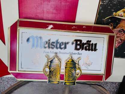 Vintage Meister Bräu Lighted Beer Sign – Collectible Bar Decor