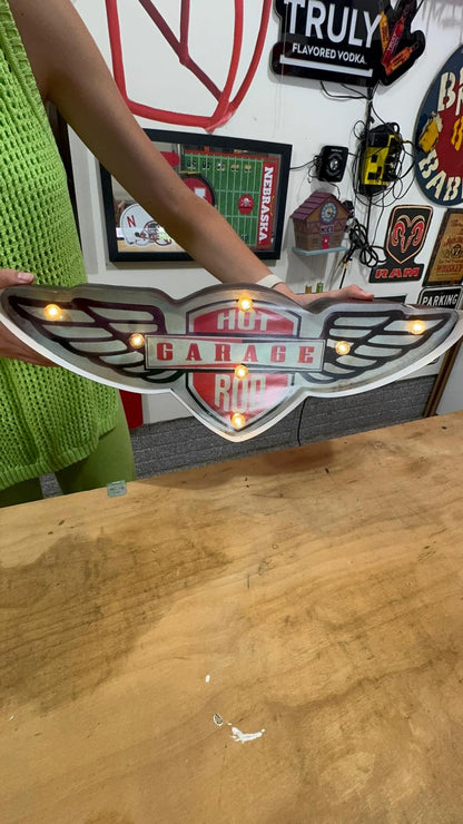 Hot Rod Garage  Sign 13"