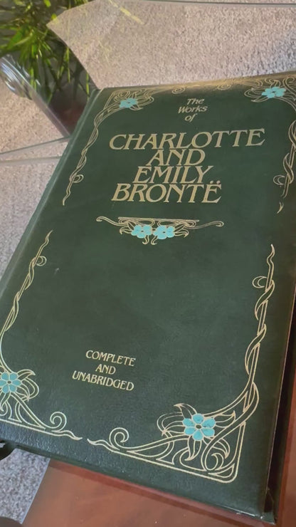 Vintage Charlotte & Emily Brontë Misbound Hardcover Book Rare Binding Error  34/1