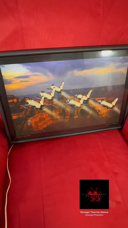 #23  Electric Art “Thunder in the Canyon” Illuminated Picture – Mini-Pics Lighted Wall Art